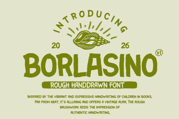 Borlasino: A Handcrafted Brush Font with Vintage Soul