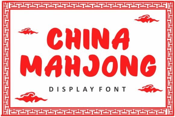 China Mahjong: Bold Display Typography for Impact