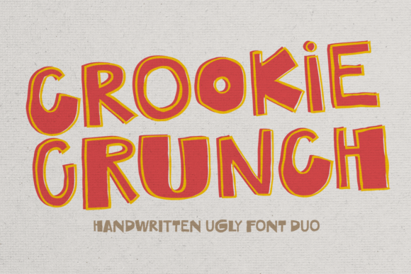 Crookie Crunch: A Handwritten Font with Unapologetic Attitude