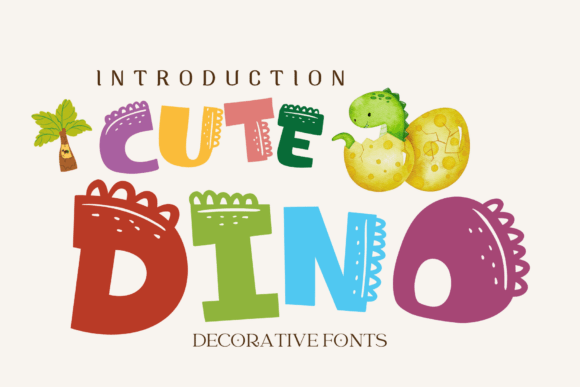 Cute Dino: A Font That Brings Prehistoric Fun to Modern Design