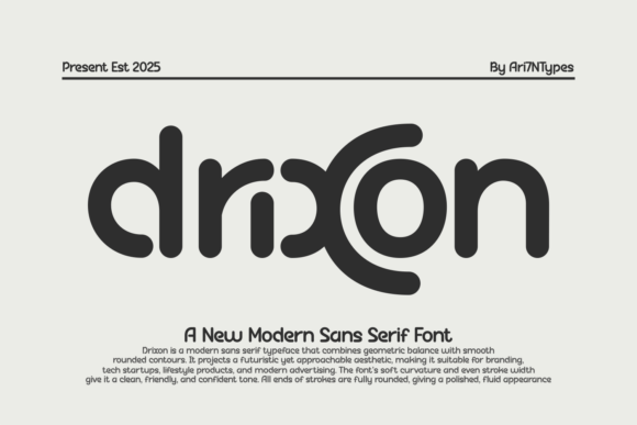 Drixon: The Modern Geometric Sans Serif for Confident Brands