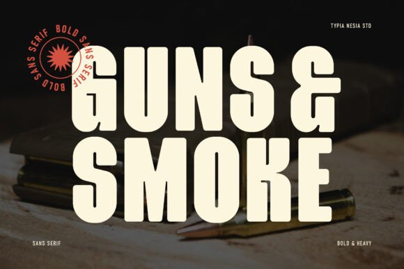 Guns & Smoke: A Bold Font for Modern Impact
