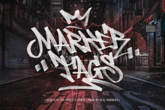 Marker Tags: The Realistic Graffiti Typeface for Authentic Design