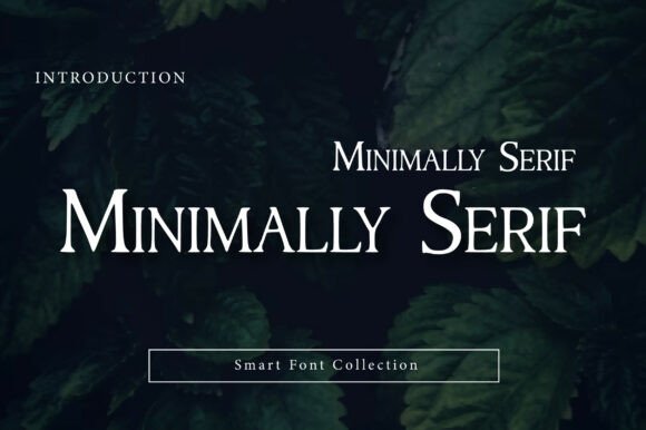 Minimally Serif: The Modern Typeface for Elegant Simplicity
