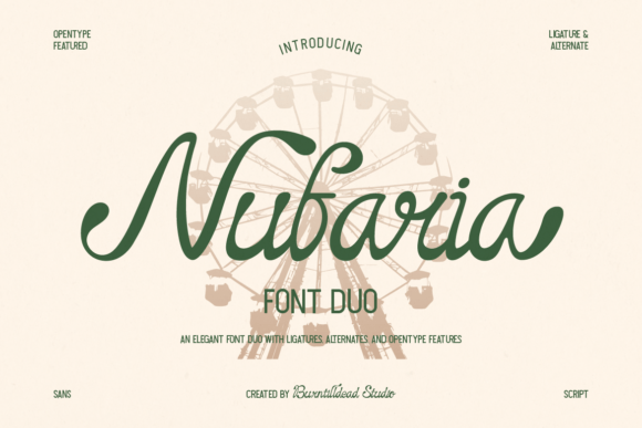 Nufaria: A Font Duo Blending Vintage Charm with Modern Clarity