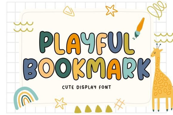 Playful Bookmark: A Creative Font for Bold Branding