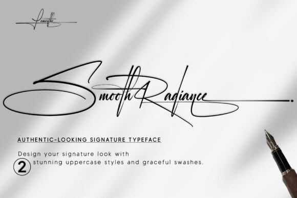 Smooth Radiance: The Handwritten Font for Elegant Branding