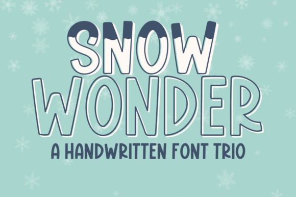 Snow Wonder Trio: A Handwritten Font for Festive Designs