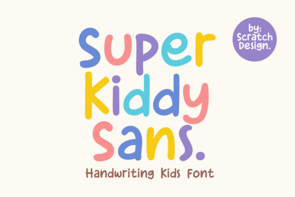 Super Kiddy Sans: A Handwritten Font with Professional Polish
