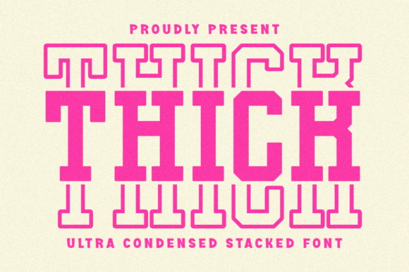 Thick Stacked: A Bold Typeface for High-Impact Design