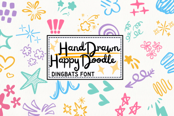 Unleash Playful Energy with Hand Drawn Happy Doodle