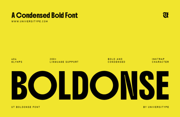 UT Boldonse: The Confident Type with a Whimsical Twist