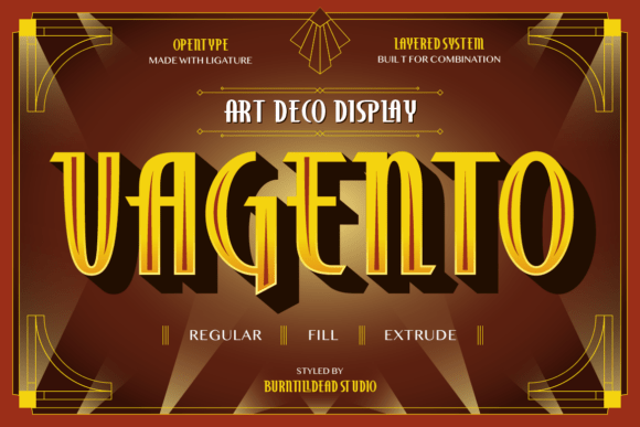 Vagento: The Art Deco Display Font for Timeless Luxury