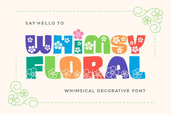 Whimsy Floral: A Playful Font for Nature-Inspired Design