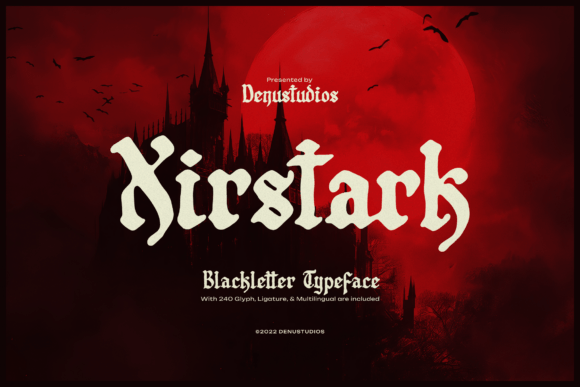 Xirstark: Crafting Bold Brand Identities with Blackletter Edge
